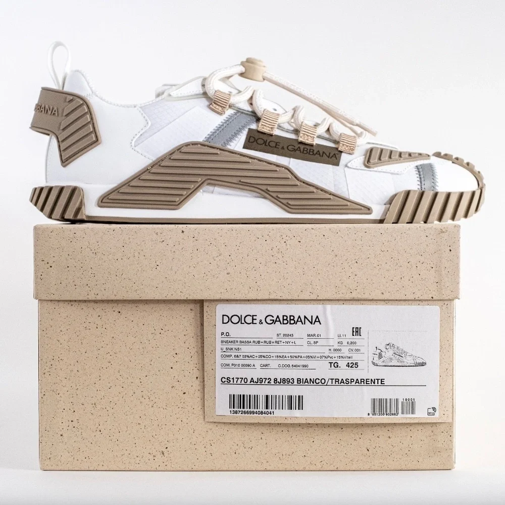Size EU42.5 | US9.5 - DOLCE & GABBANA Men's NS1 Paneled Sneakers Authentic NEW - Picture 3 of 16